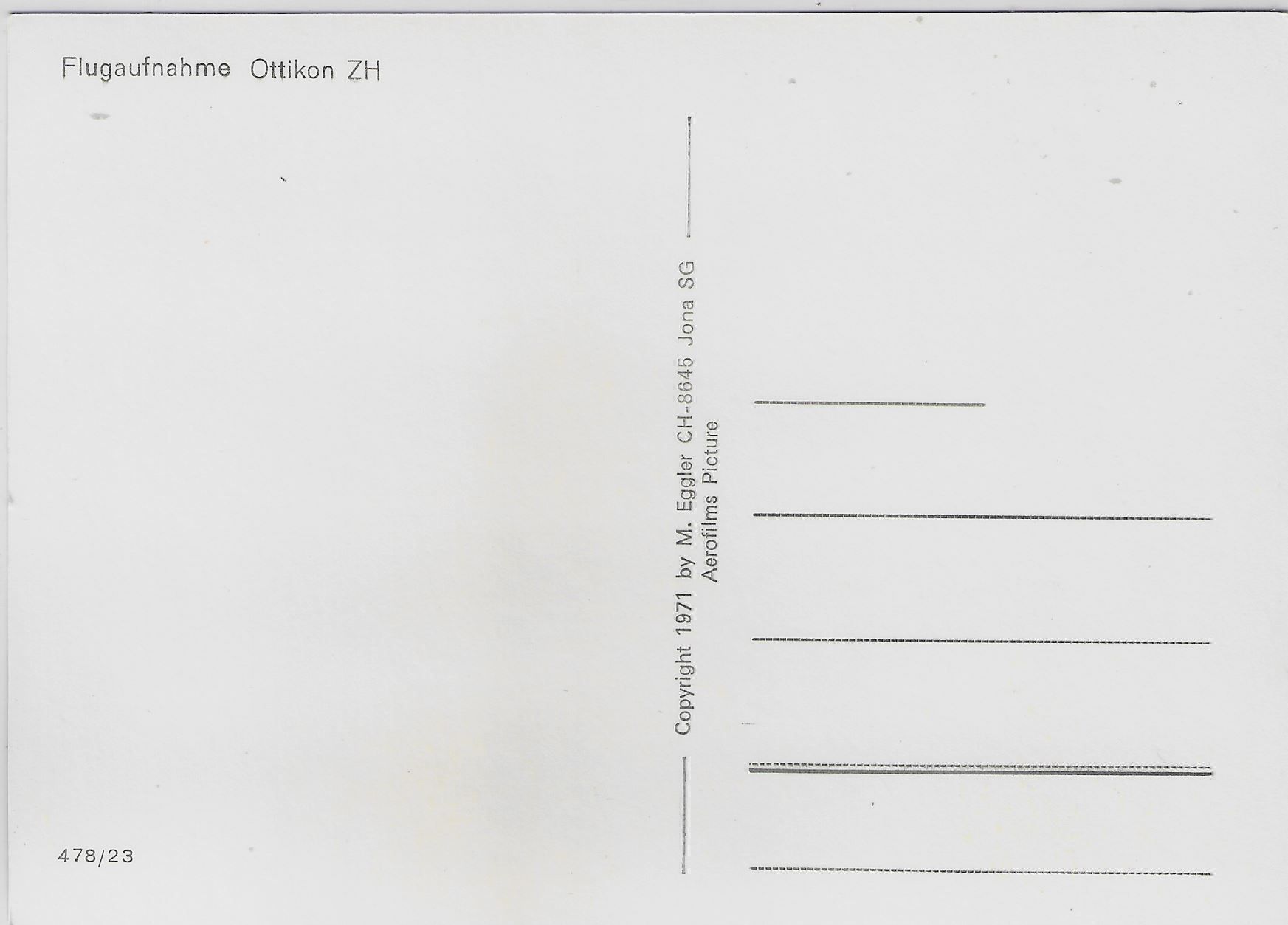 Cartoline postali: Flugaufnahme Ottikon ZH – Antico da Ettingen venduto da Kartenplanet 1
