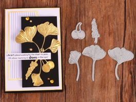 Stanzschablone Nr.262, Blätter, Ginkgo (Sizzix geeignet)