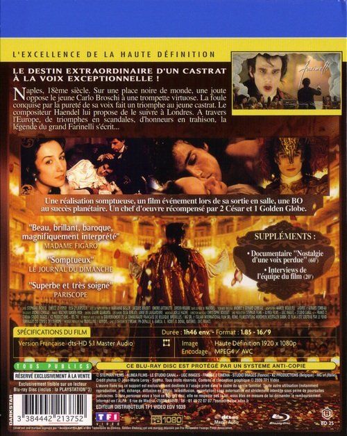 Alle DVDs: FARINELLI – Neu (gemäss Beschreibung) aus Bursins von  1
