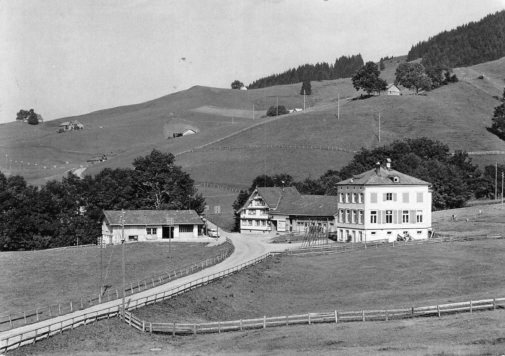 Cartoline postali: AK. AR Schönau mit Restaurant Schönau – Usato da Reichenburg venduto da ibiza18
