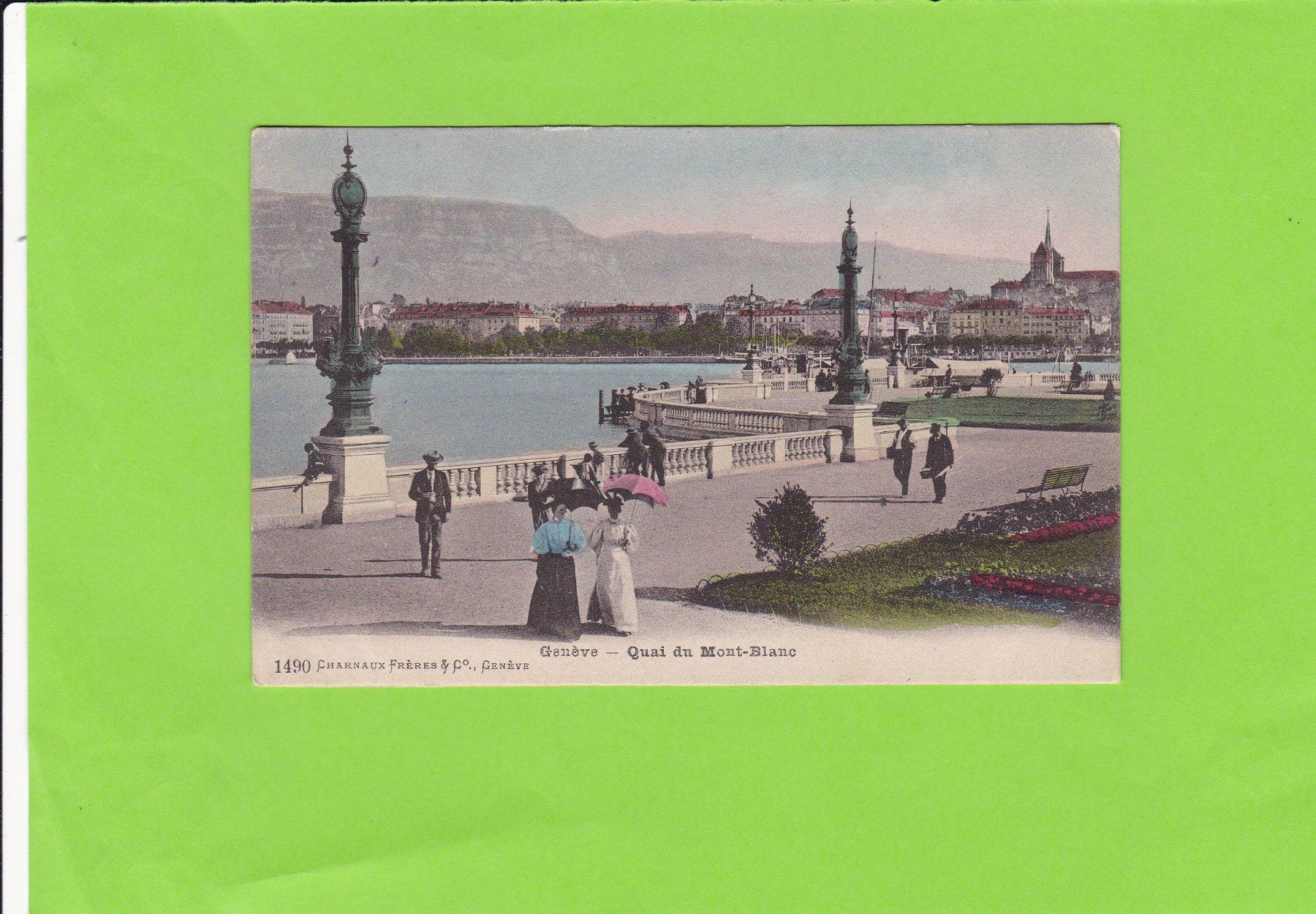 Cartoline postali: Genève-Quai-belebt – Usato da St. Peterzell venduto da neckertal