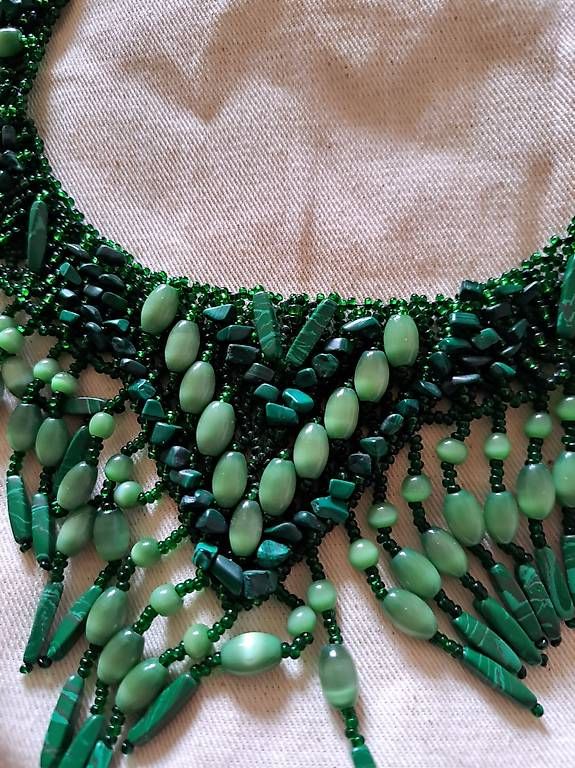 Altri gioielli: Parure en malachite – Usato da La Chaux-de-Fonds venduto da atipik 1