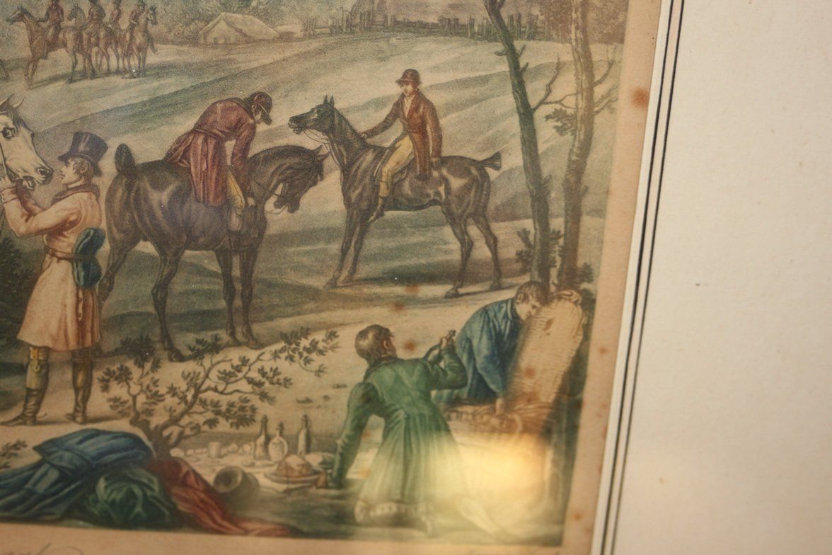 Arts picturaux & lithographies: Lithographie "Le départ" von C.Vernet – D'occasion à Sumiswald par Lottie22 7