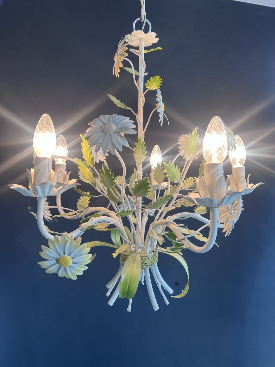 Lustres & lampes de plafonds: Florentiner Kronleuchter aus Toleware – D'occasion à Winterthur par Fantasticdancer 3