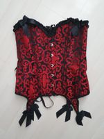 Rot/schwarz Gothic Corsage Gr S/M