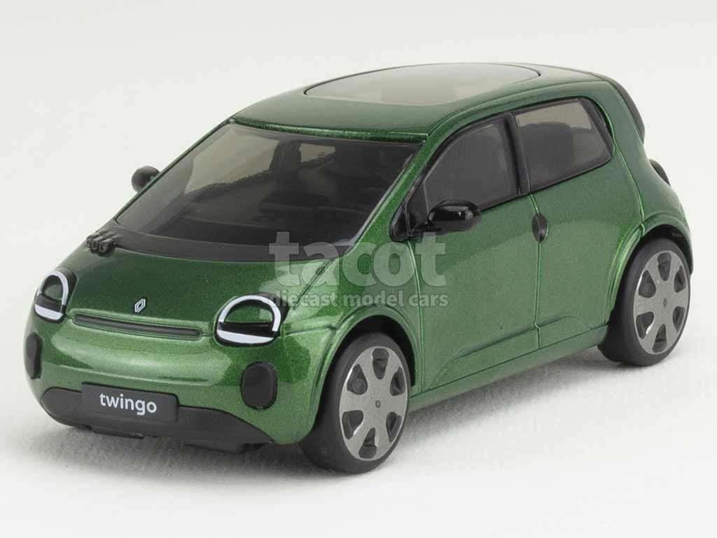 Renault Modellini d'auto: Renault Twingo E-Tech 100% Electric Concept 2024 grün met. – Nuovo e nell'imballaggio originale da Gerlafingen venduto da espero88 1