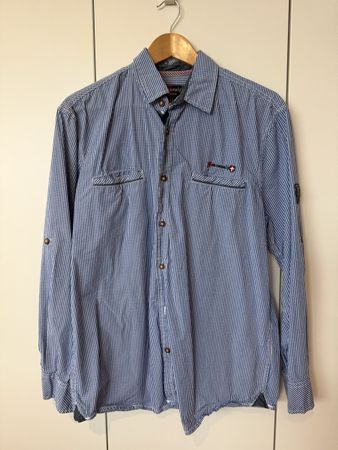 Sonnenalp Men's Checkered Shirt, Size M