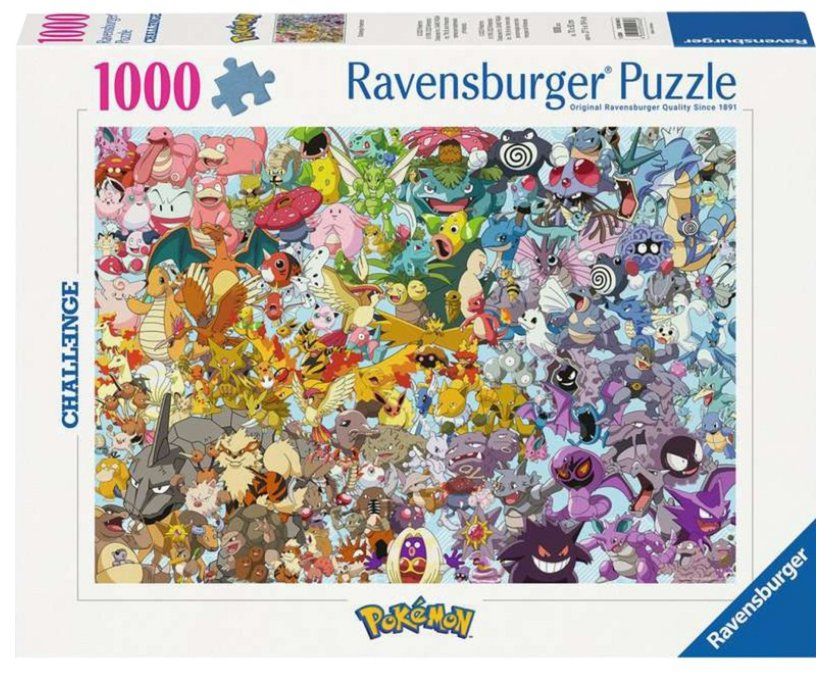 Ravensburger Puzzles: Ravensburger 1000 Teile Puzzle Challenge Pokémon – Neu und originalverpackt aus Oensingen von Liquidations-Shop