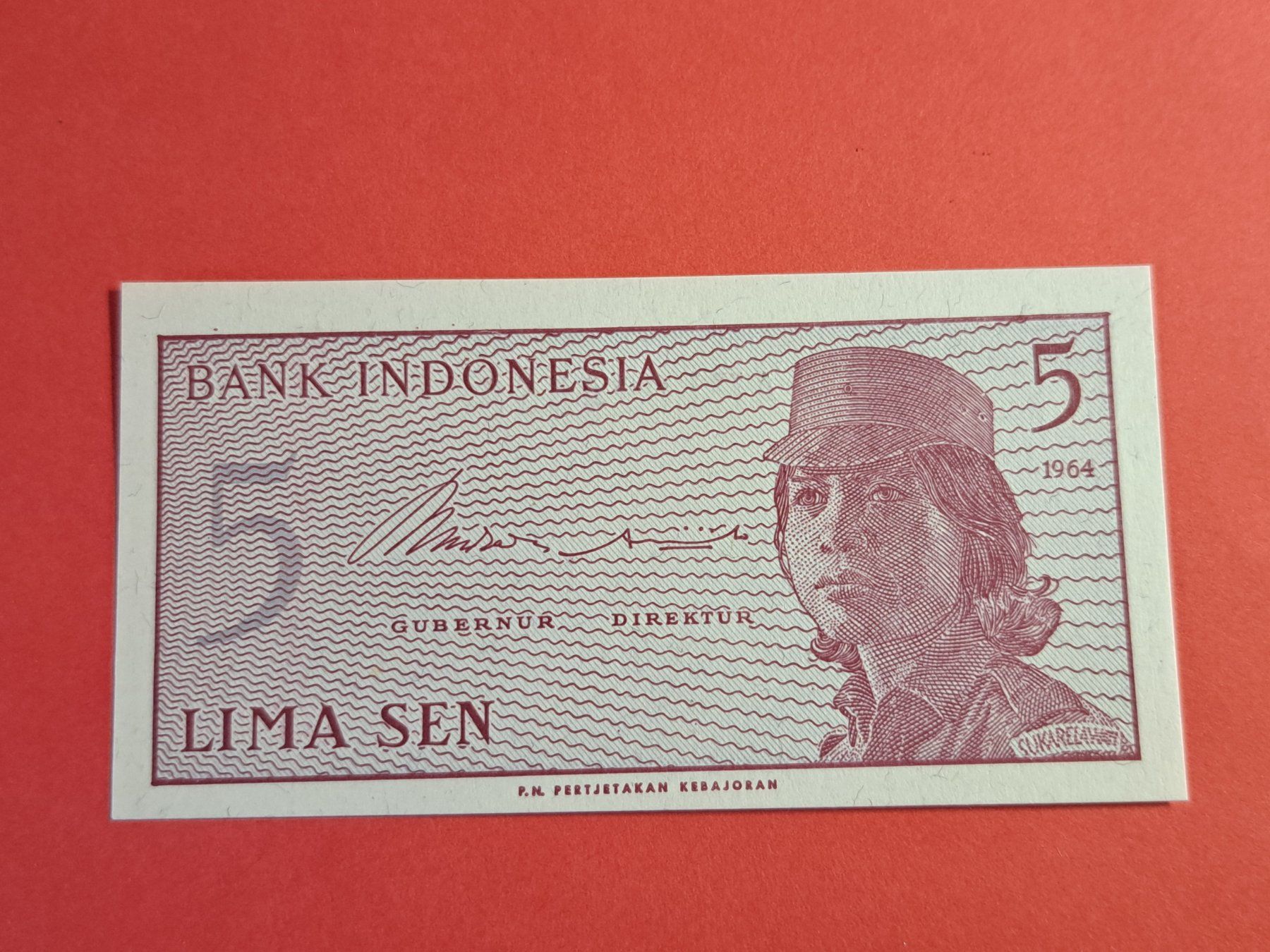Banconote: INDONESIEN - 1 & 5 & 10 & 25 Sen 1964 UNC – Nuovo (secondo la descrizione) da Wichtrach venduto da LuckyLuke69 3