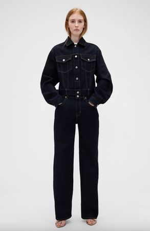 Victoria Beckham x GAP - Dunkelblaue Straight Jeans in 32