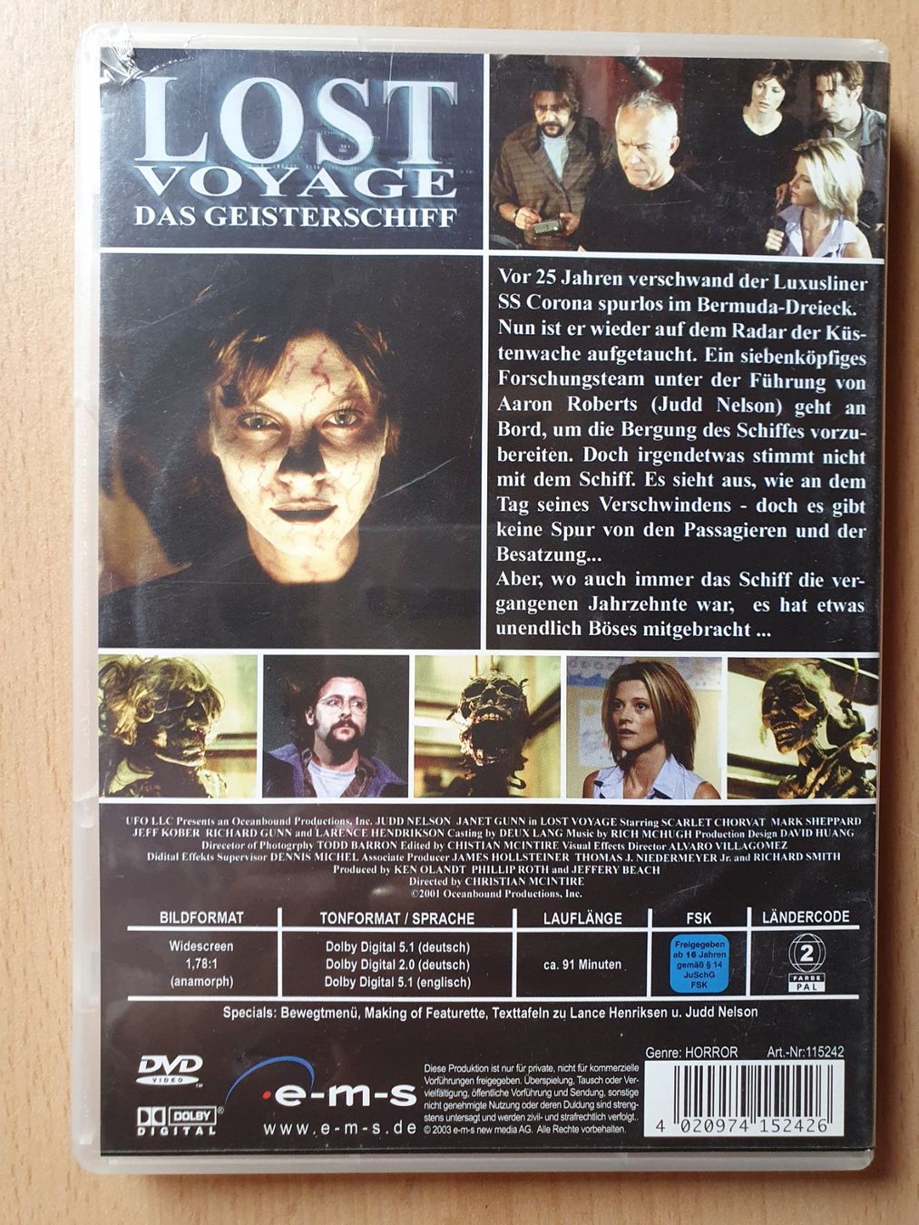 Tutti i DVDs: DVD - Lost Voyage - das Geisterschiff – Usato da St. Margarethen TG venduto da Schachmatt 1