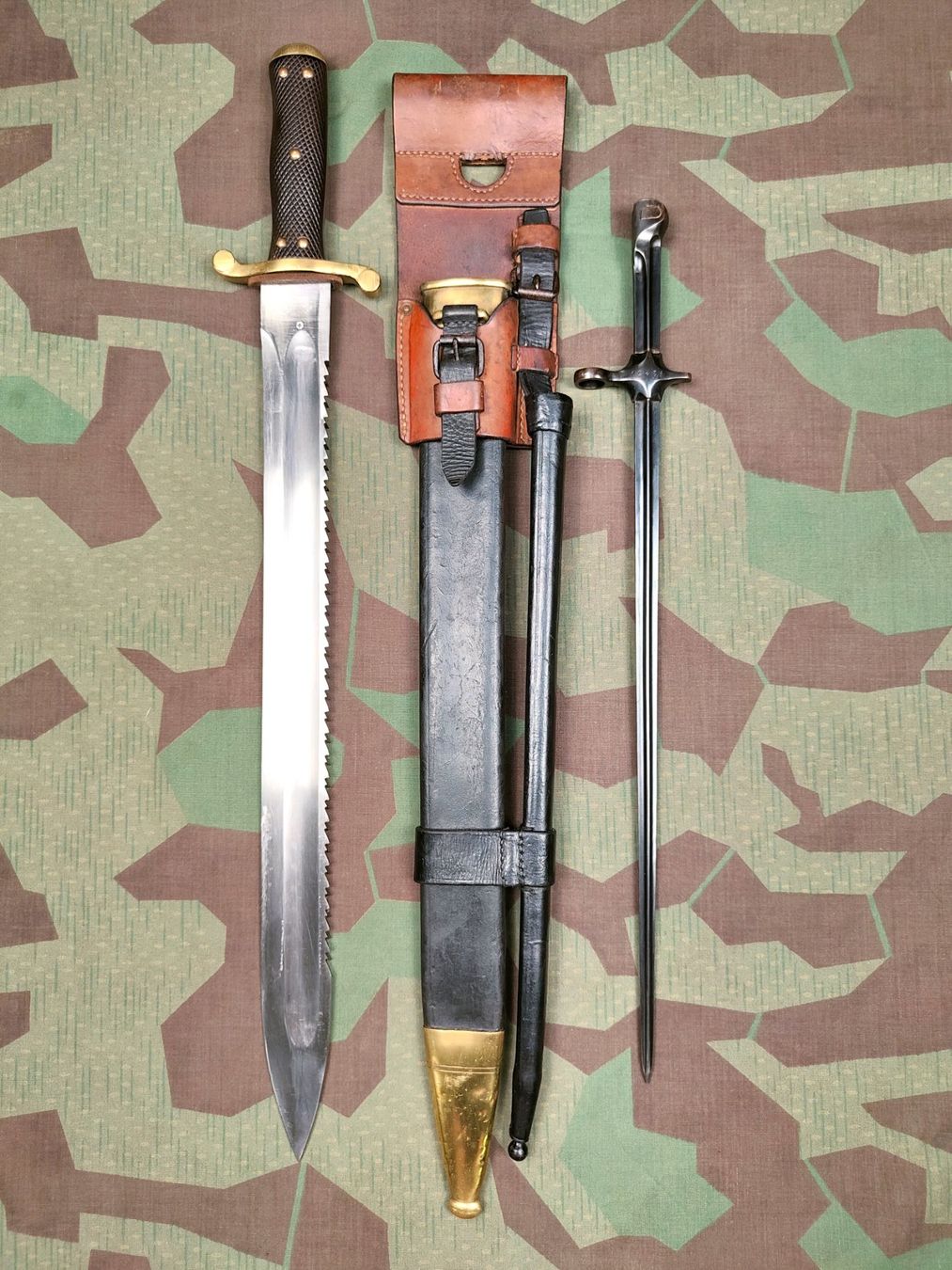 Schweizer Armee Stichwaffen: Kombinationsbesteck Ord. 1892, Variante 1 – Gebraucht aus Bauma von SwissMilitaria 1