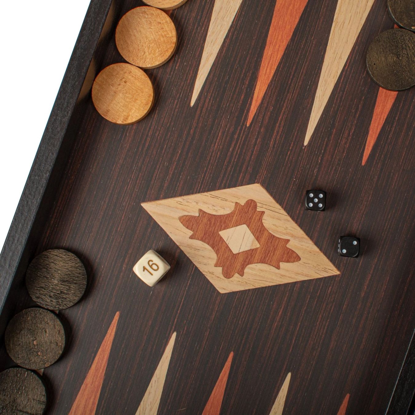 Giochi: Backgammon en bois de wengé / Design classique ( NEUF ) – Nuovo e nell'imballaggio originale da Meyrin venduto da ChiaraMania 4