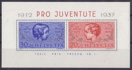 (KOPIE) 1937  Pro Juventute Block  ** Postfrisch **
