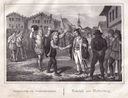 RUDOLPH VON WERDENBERG, LITHOGRAPHIE VON 1836-1845