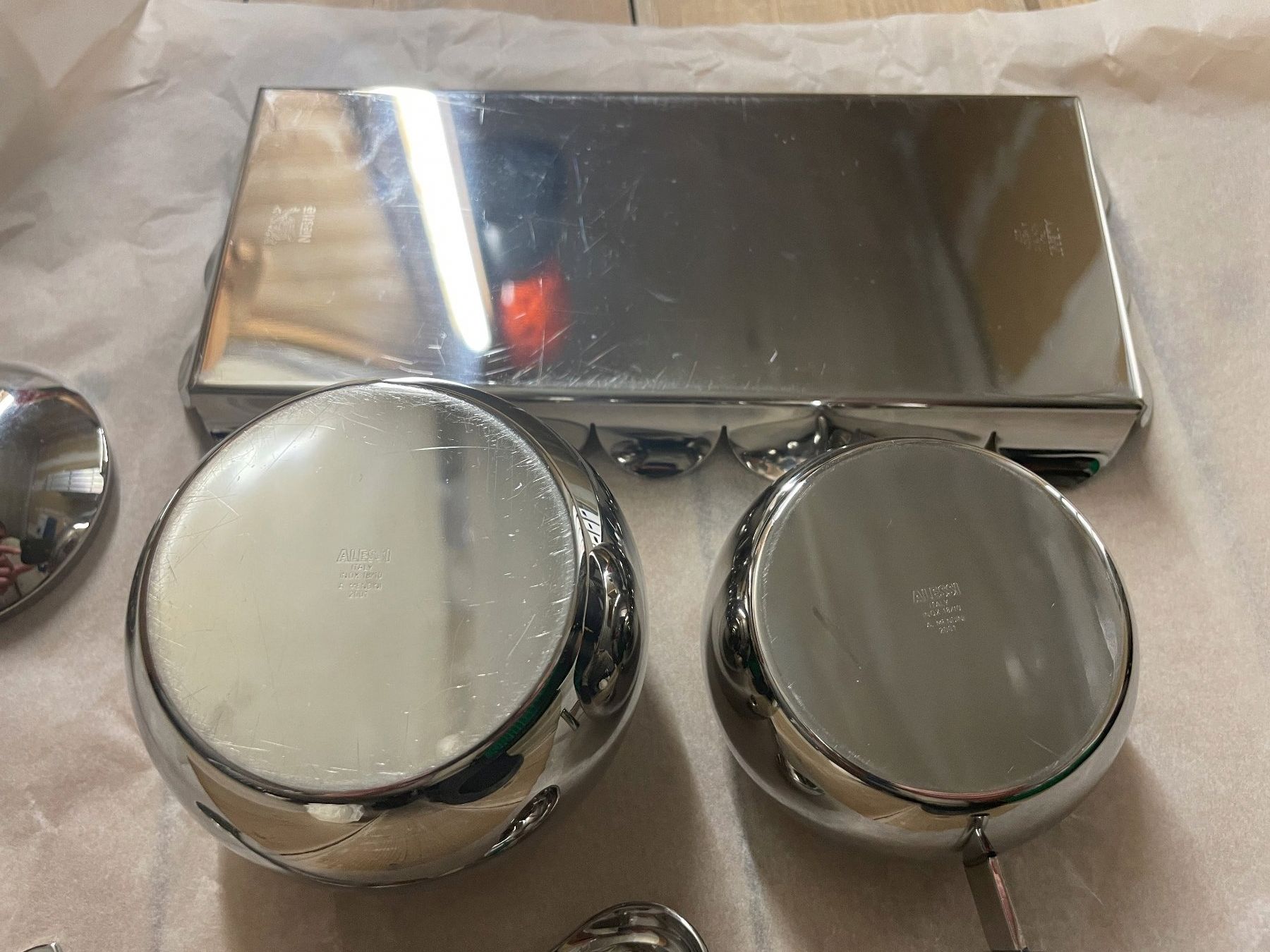 Alessi Set di piatti: Alessi Kaffeeservice-Set, Nestlé-Logo – Usato da Affeltrangen venduto da Mowgli_123 2