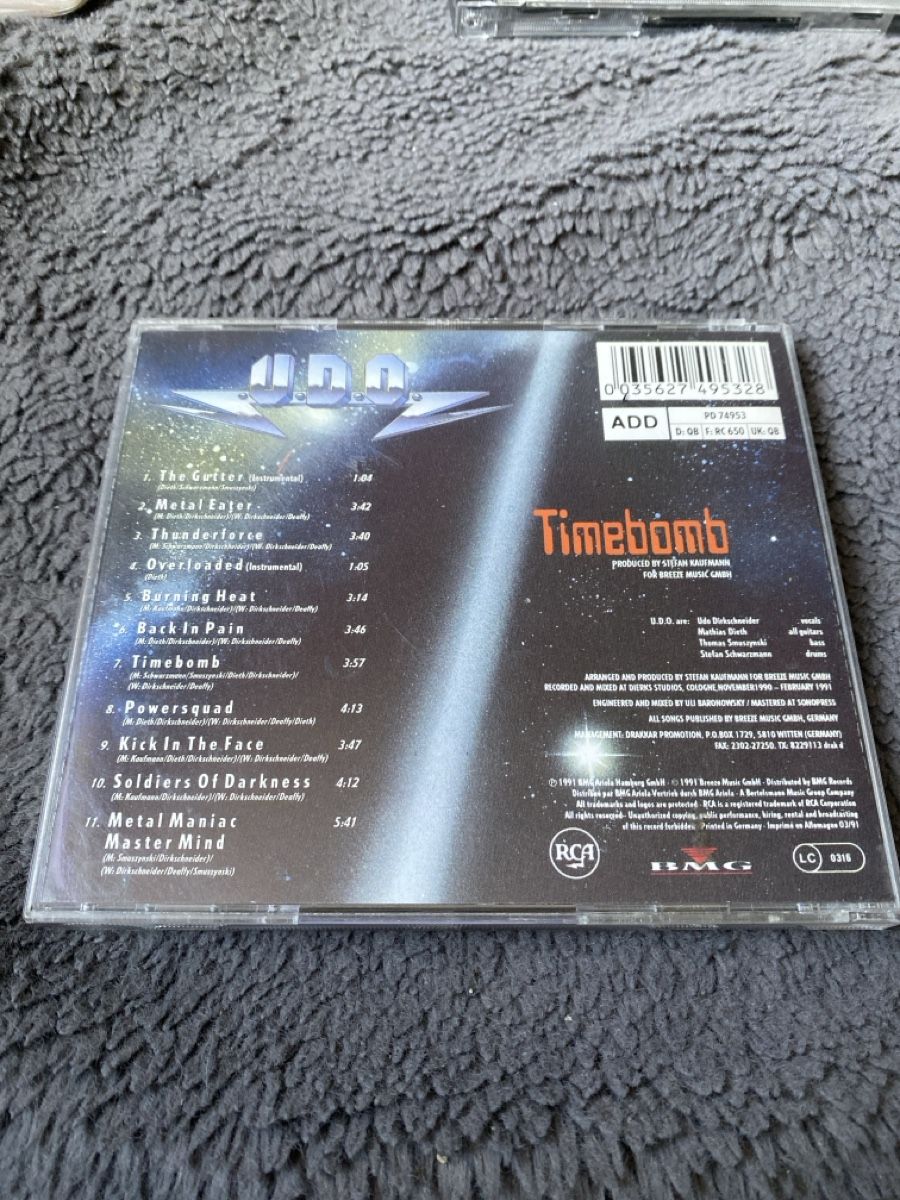 CDs: U.D.O. Timebomb CD – D'occasion à Liestal par Stephanoceras1 1