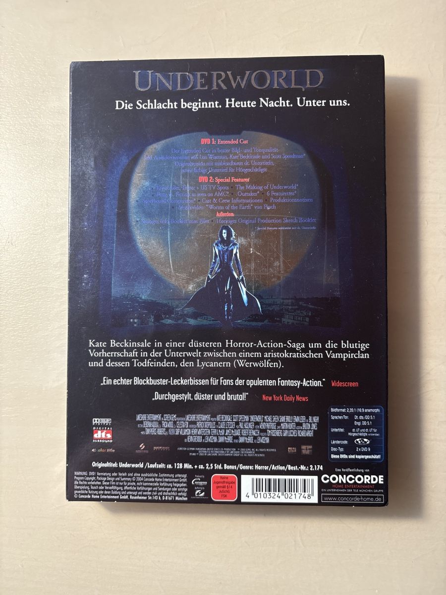 Tutti i DVDs: Underworld (0325) – Usato da Ruswil venduto da Slivio_ 1