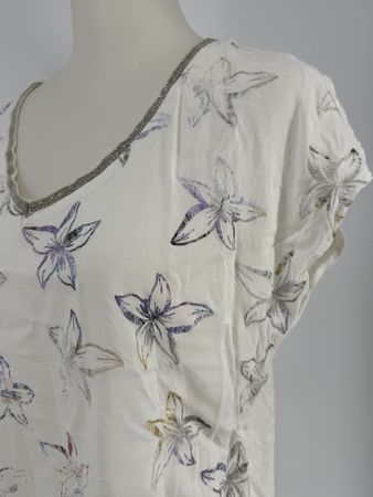 Shirt Blumenmuster Gr. M/L von Taifun 