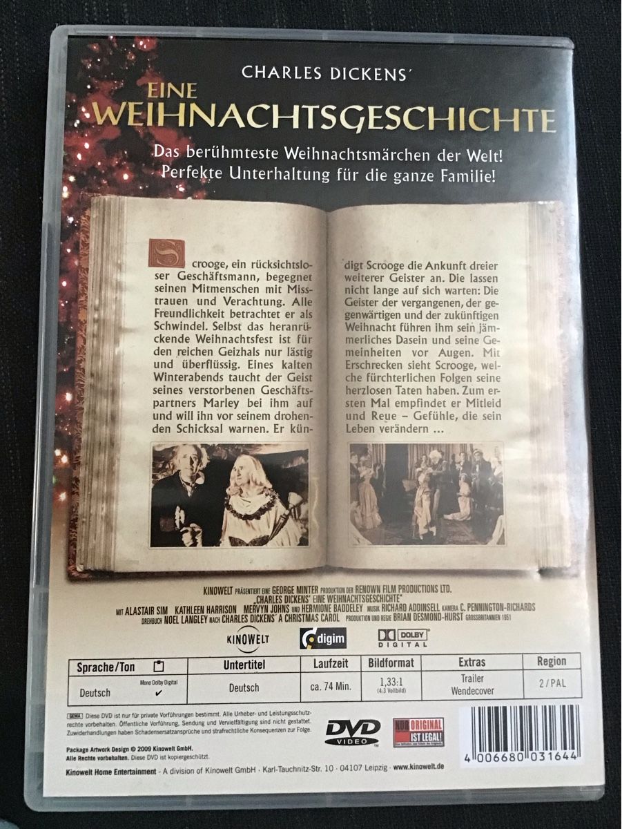 Alle DVDs: DVD Eine Weihnachtsgeschichte Charles Dickens – Gebraucht aus Bischofszell von 19bischi67 1