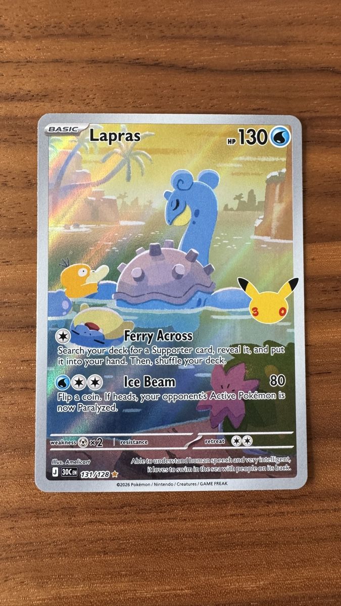 Pokémon Carte collezionabili: Lapras 131/128 EN – Nuovo (secondo la descrizione) da Erlenbach ZH venduto da CAUGHTTHEMALL