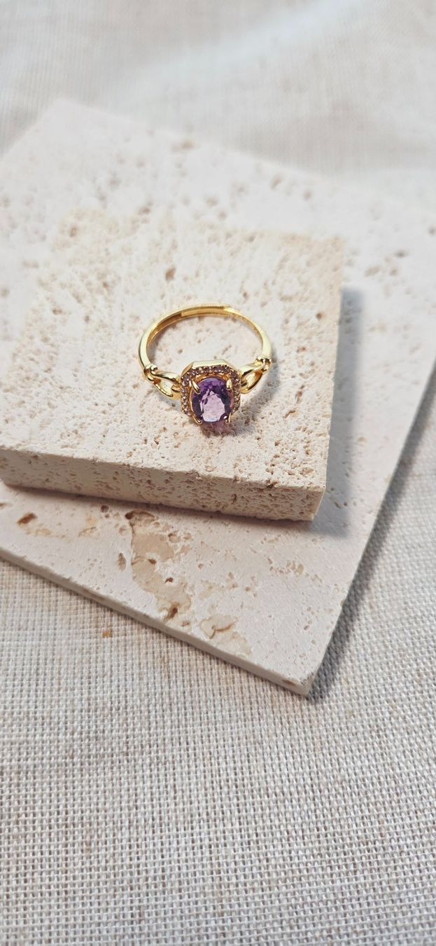 Anelli: NEW - S925 Amethyst Ring (Adjustable) – Nuovo (secondo la descrizione) da Zürich venduto da cin_wcf6 1
