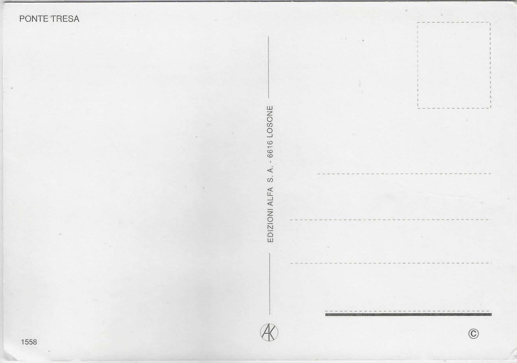 Cartoline postali: Flugaufnahme Ponte Tresa – Usato da Ettingen venduto da Kartenplanet 1