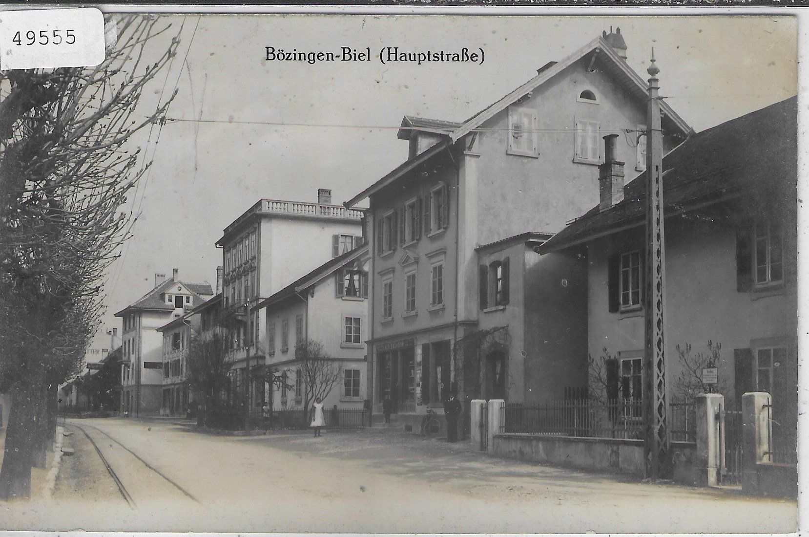 Cartoline postali: Bözingen-Biel - Hauptstrasse - Handlung Baumann – Usato da Ettingen venduto da Kartenplanet