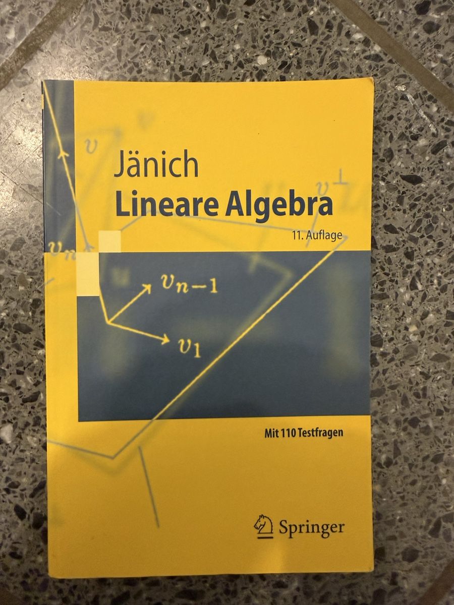 Libri: Linear Algebra in German – Usato da Regensdorf venduto da timur.butenko 1