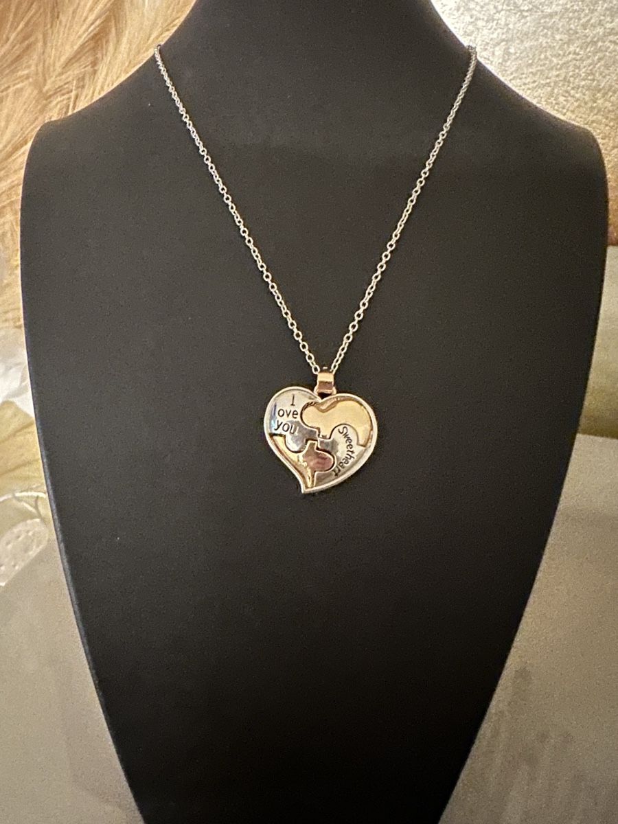 Ketten: Schmuck Halskette mit Herz Anhänger – Neu (gemäss Beschreibung) aus Frümsen von Swissline90 1