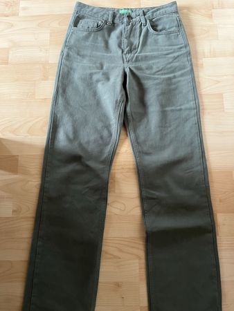 Benetton Hose Khaki Grün, Grösse 25