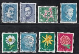 Timbres suisses Pro Juventute 1960-1964