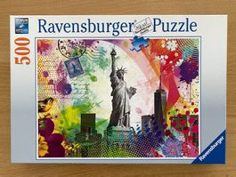 Puzzle "Postkarte aus New York" 500 Teile (Ravensburger)