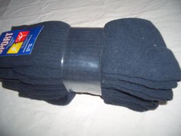 5 Paar Sport Socken dunkelblau Grösse 43-46 neu