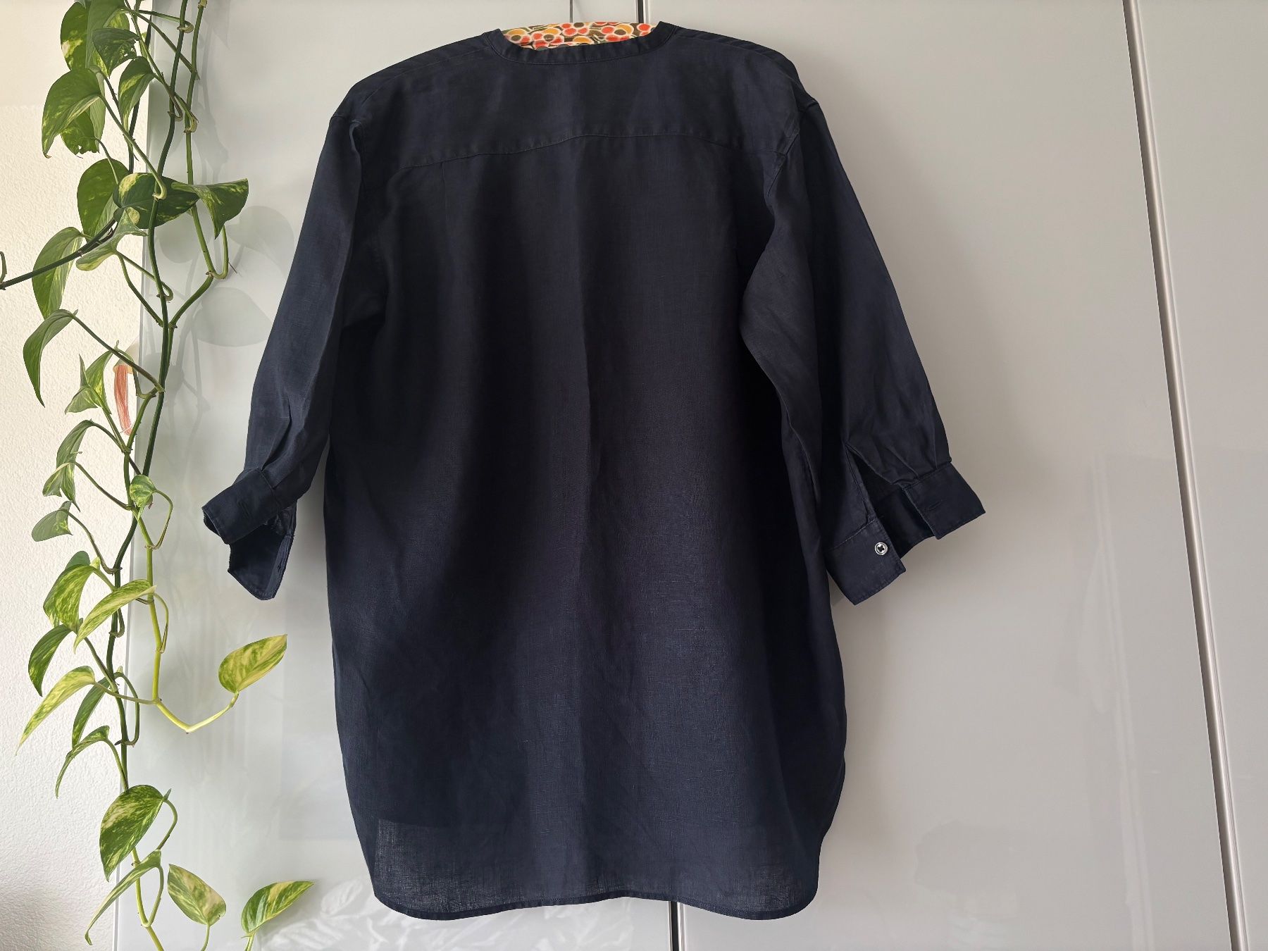 Camicette: Dunkelblaue Bluse aus 100% Hanf Gr. S – Usato da Zürich venduto da missmodernage 4