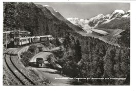 Berninabahn und Passtrasse (GR) Morteratsch-Gletscher