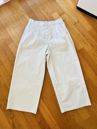 Baumwolle Culotte Hose weis Gr. M neu