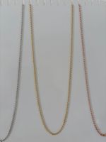 Kette 90cm Halskette 925 Silber gold 2.2mm stabil lang Anker