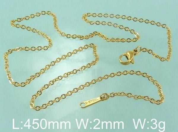 Catenine: Goldfarbenes Chromstahlketteli 45cm – Nuovo (secondo la descrizione) da Schwanden GL venduto da UHRKNALL