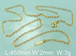 Goldfarbenes Chromstahlketteli 45cm