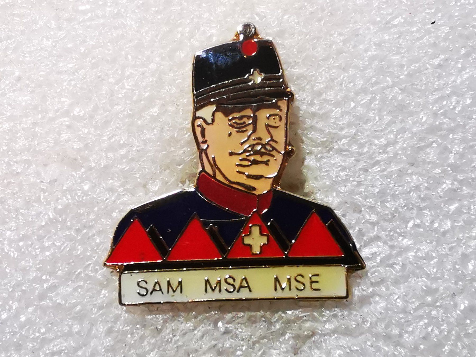 Placchette & Badge: Ansteckpin 89: SAM MSA MSE – Usato da Oppligen venduto da Pin-Fall-Shop