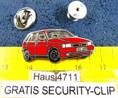 FIAT TIPO 160 ROT AUTO PIN ENAMEL MIT SECURITY-CLIP