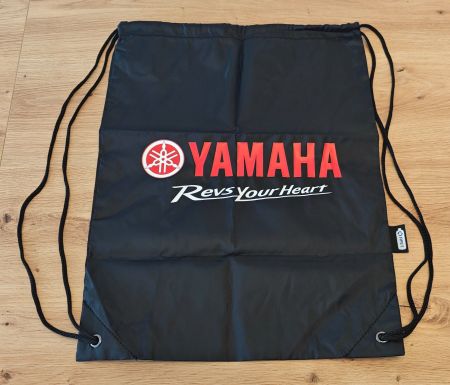 YAMAHA Drawstring Bag - "Revs Your Heart" - ca. 30 x 42cm