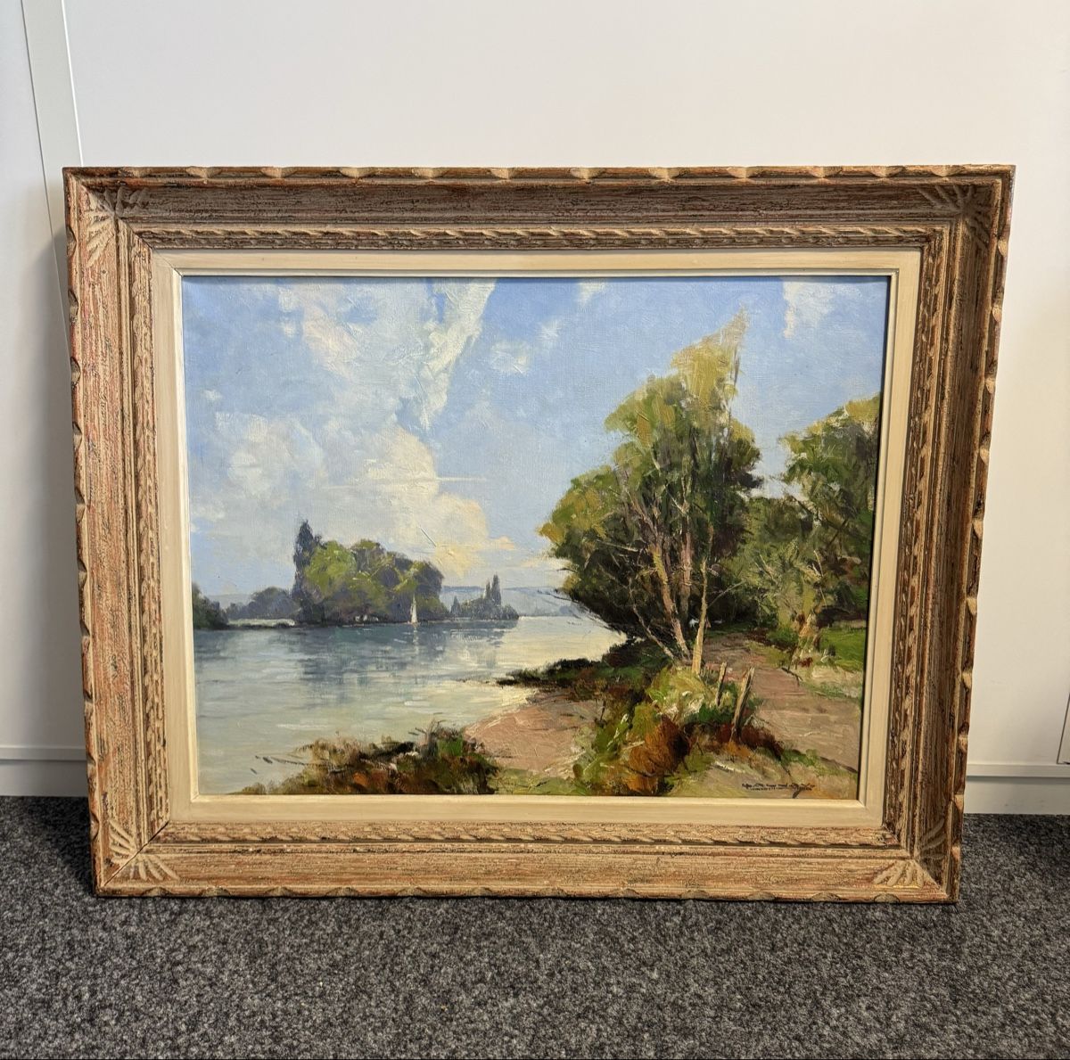 Dipinti: Landschaft am See Ölgemälde – Usato da Volketswil venduto da CHEF2222