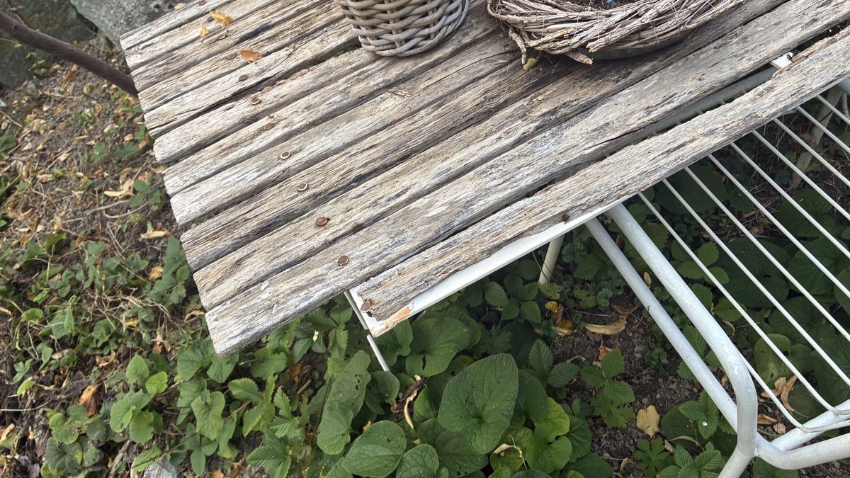 Set di tavolo e panche: GARTENMÖBEL TISCH und 2 STÜHLE – Usato da Pignia venduto da nelson80 1