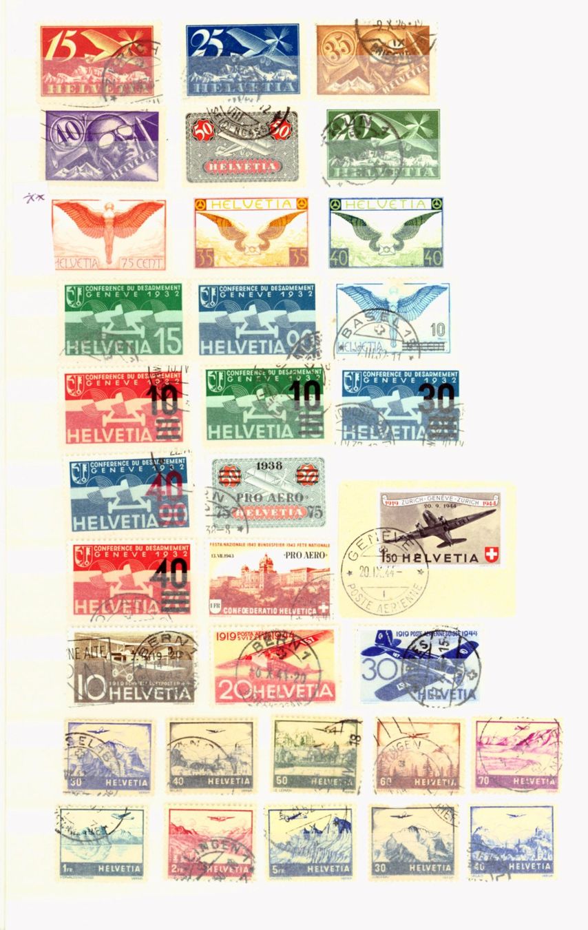 Tutti i francobolli: Flugpostsammlung auf Albumblatt (FP519) – Nuovo (secondo la descrizione) da Seuzach venduto da Harri19