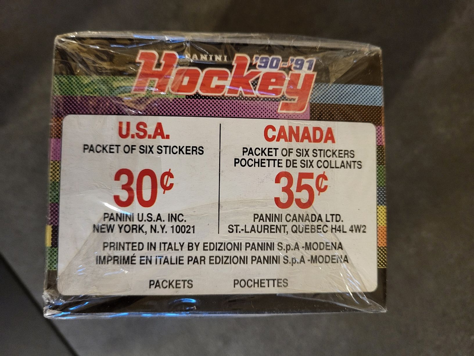 Panini Sammelbilder & Trading cards: Panini Hockey 90-91 Stickeralbum ungeöffnet, Rarität! – Neu und originalverpackt aus Benken SG von WALUK 2