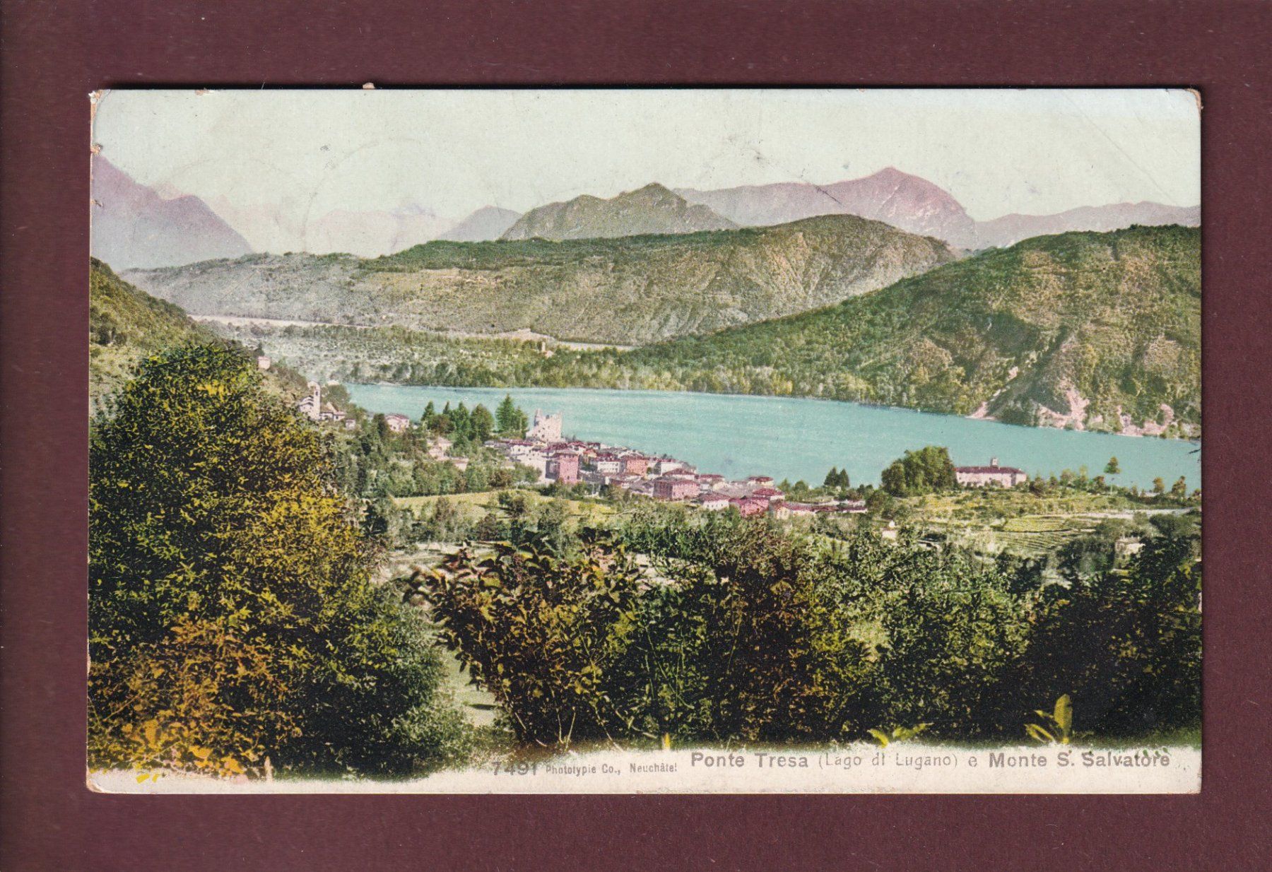 Ansichtskarten: PONTE TRESA - 1909 – Gebraucht aus Pully von nicecards