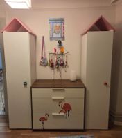 Kinderzimmer Moebel Set Kleiderschrank Kommode Flamingo