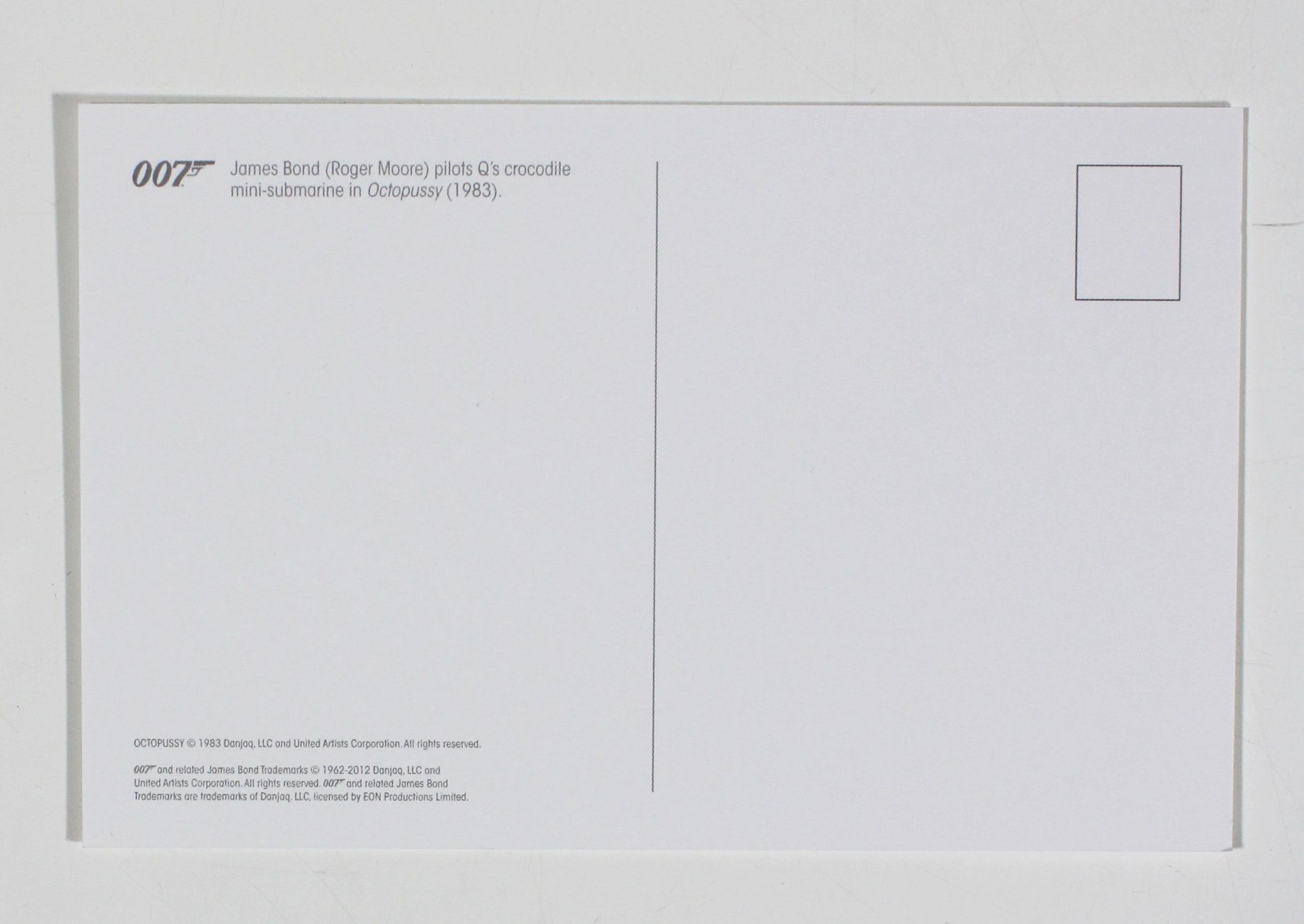 Cartoline postali: Postkarte James Bond Roger Moore Octopussy – Nuovo (secondo la descrizione) da Brüttisellen venduto da Collector-Corner 1